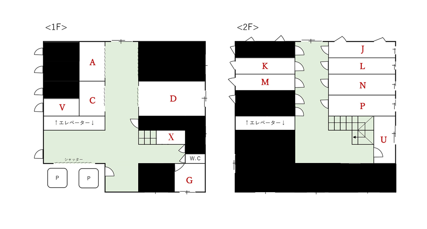 現在の空き状況の画像